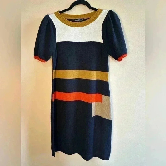 Jessica Howard Color Block Sweater Dress - Size Large - Picture 1 of 7